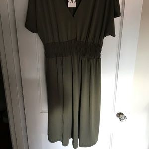 Green Zara dress, size XL